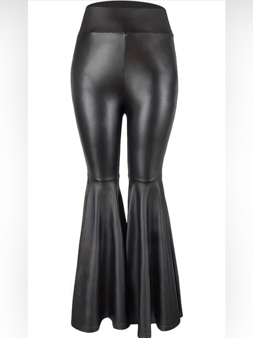 Leather leggings flare pants size XL - Picture 10 of 10